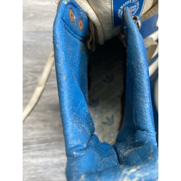 Vintage Adidas St. Moritz Ski Boot Blue White Trefoil Logo 1970s 1980s Rare SZ 9 - Picture 12 of 16